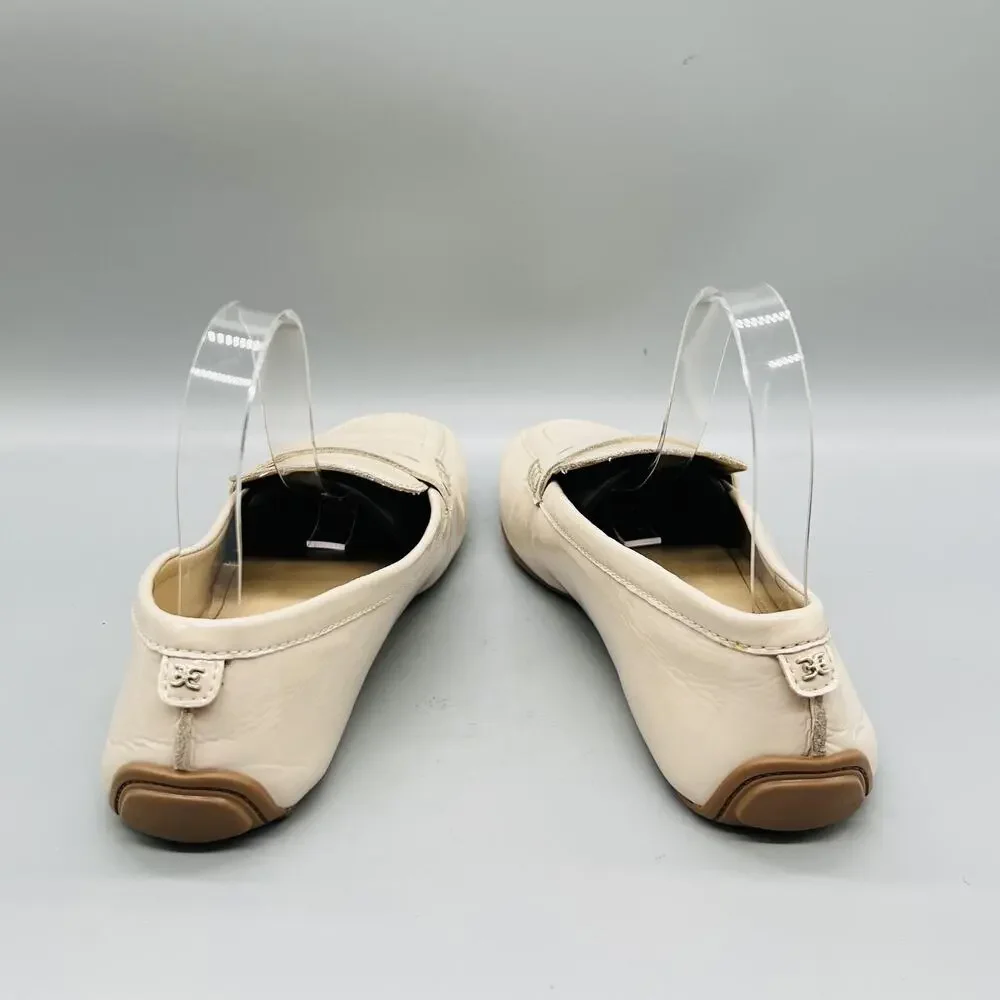 Sam Edelman Shoes Women 8 Off White Tucker Penny Loafer Flats Slip On Casual